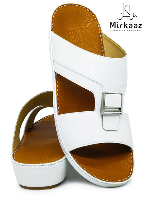 Mirkaaz[M191]-2957-White-Tan-Gents-Sandal-47
