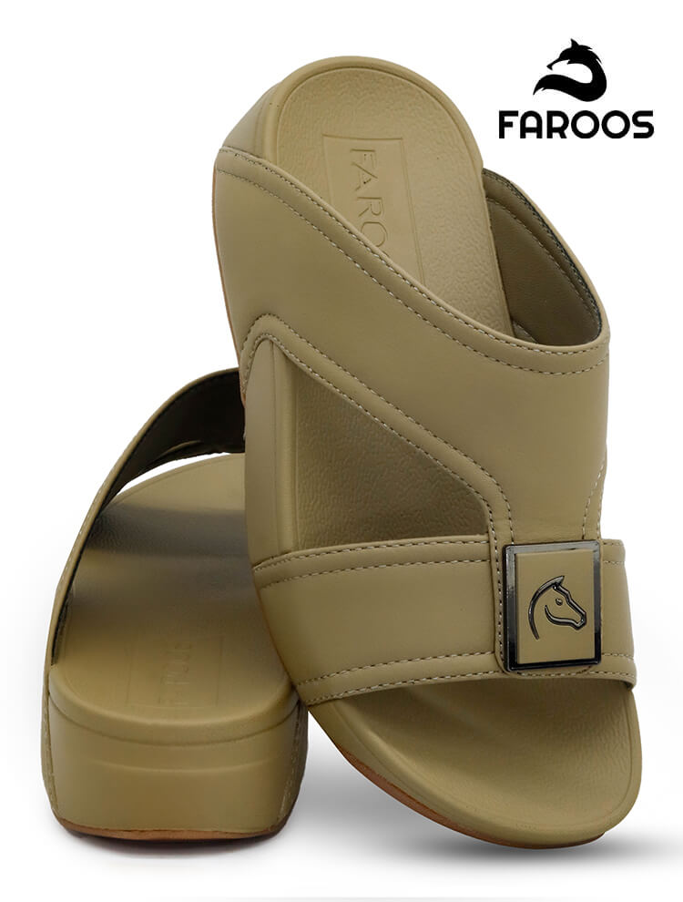 Faroos[FK10]B003-Olive-Kids-Arabic-Sandal-32