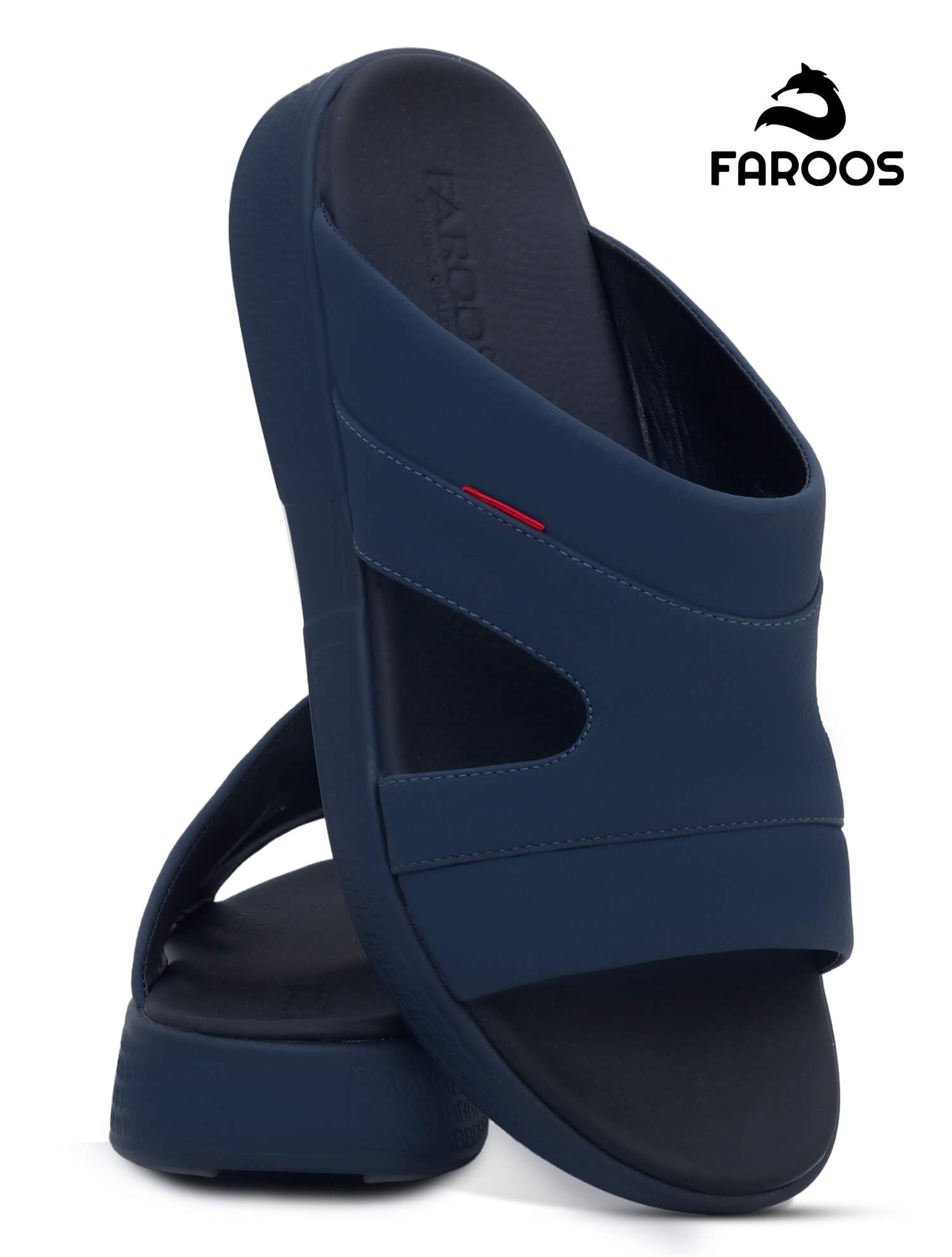 Faroos[F514]M099 Navy Gents Arabic Sandal
